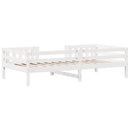 vidaXL fehér tömör fenyőfa ágy matrac nélkül 75 x 190 cm