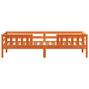 vidaXL viaszbarna tömör fenyőfa ágy matrac nélkül 75 x 190 cm