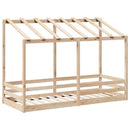 vidaXL tömör fenyőfa gyerekágy tetővel 90 x 190 cm