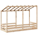 vidaXL tömör fenyőfa gyerekágy tetővel 75 x 190 cm