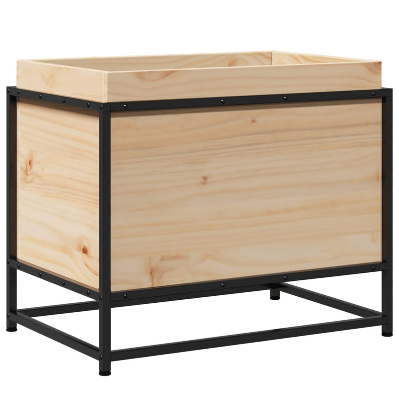 vidaXL tömör fenyőfa kerti virágtartó 60 x 40 x 50 cm