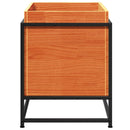 vidaXL viaszbarna tömör fenyőfa kerti virágláda 60 x 40 x 50 cm