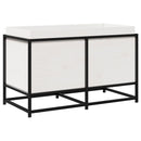 vidaXL fehér tömör fenyőfa kerti virágláda 80 x 40 x 50 cm