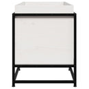 vidaXL fehér tömör fenyőfa kerti virágláda 80 x 40 x 50 cm