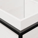 vidaXL fehér tömör fenyőfa kerti virágláda 80 x 40 x 50 cm