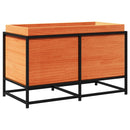 vidaXL viaszbarna tömör fenyőfa kerti virágláda 80 x 40 x 50 cm