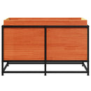 vidaXL viaszbarna tömör fenyőfa kerti virágláda 80 x 40 x 50 cm