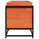 vidaXL viaszbarna tömör fenyőfa kerti virágláda 80 x 40 x 50 cm