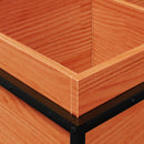 vidaXL viaszbarna tömör fenyőfa kerti virágláda 80 x 40 x 50 cm