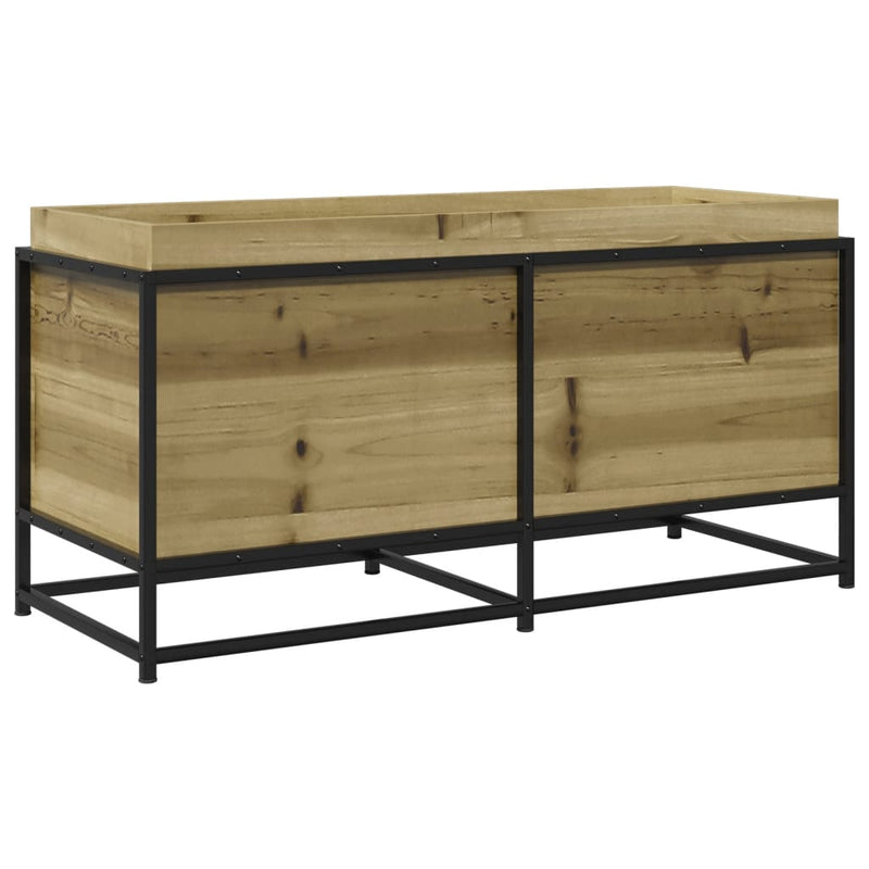 vidaXL impregnált fenyőfa kerti virágláda 100 x 40 x 50 cm