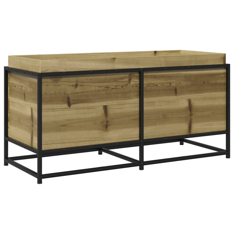 vidaXL impregnált fenyőfa kerti virágláda 100 x 40 x 50 cm