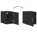 vidaXL fekete szerelt fa faliszekrény 30 x 42,5 x 40 cm