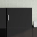 vidaXL fekete szerelt fa faliszekrény 50 x 42,5 x 40 cm