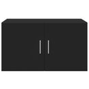 vidaXL fekete szerelt fa faliszekrény 70 x 42,5 x 40 cm