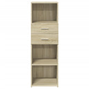 vidaXL sonoma tölgy szerelt fa magasszekrény 40 x 42,5 x 124 cm