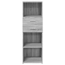 vidaXL szürke sonoma szerelt fa magasszekrény 40 x 42,5 x 124 cm