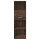vidaXL barna tölgy színű szerelt fa magasszekrény 40 x 42,5 x 124 cm