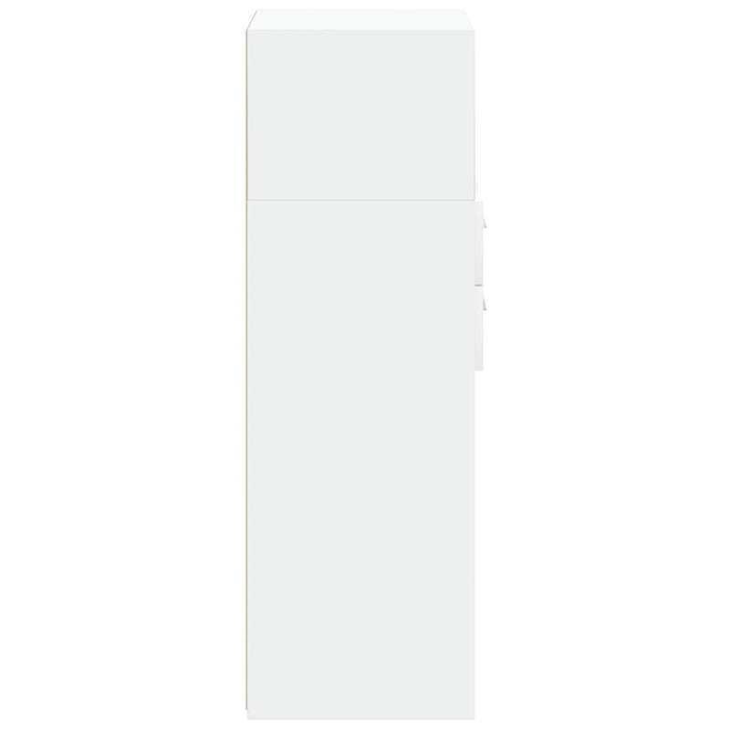 vidaXL fehér szerelt fa magasszekrény 45 x 42,5 x 124 cm