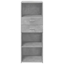 vidaXL betonszürke szerelt fa magasszekrény 45 x 42,5 x 124 cm