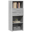 vidaXL szürke sonoma szerelt fa magasszekrény 50 x 42,5 x 124 cm