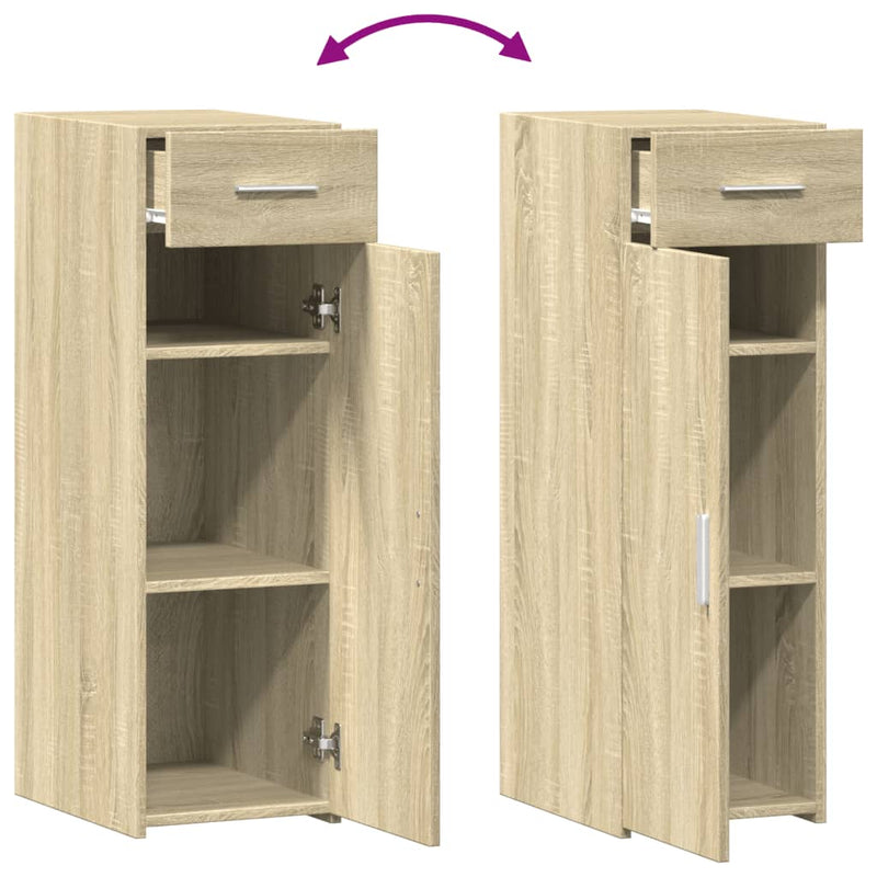 vidaXL sonoma tölgy színű szerelt fa tálalóasztal 30 x 42,5 x 93 cm