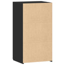 vidaXL fekete szerelt fa tálalószekrény 50 x 42,5 x 93 cm