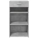 vidaXL betonszürke szerelt fa tálalószekrény 50 x 42,5 x 93 cm