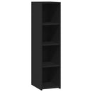 vidaXL fekete szerelt fa magasszekrény 30 x 41 x 124 cm