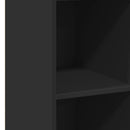 vidaXL fekete szerelt fa magasszekrény 30 x 41 x 124 cm