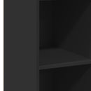 vidaXL fekete szerelt fa magasszekrény 40 x 41 x 124 cm