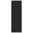 vidaXL fekete szerelt fa magasszekrény 45 x 41 x 124 cm