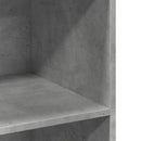 vidaXL betonszürke szerelt fa magasszekrény 70 x 41 x 124 cm