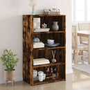 vidaXL füstös tölgy színű szerelt fa magasszekrény 70 x 41 x 124 cm