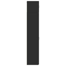 vidaXL fekete szerelt fa vékony tárolószekrény 30 x 42,5 x 225 cm