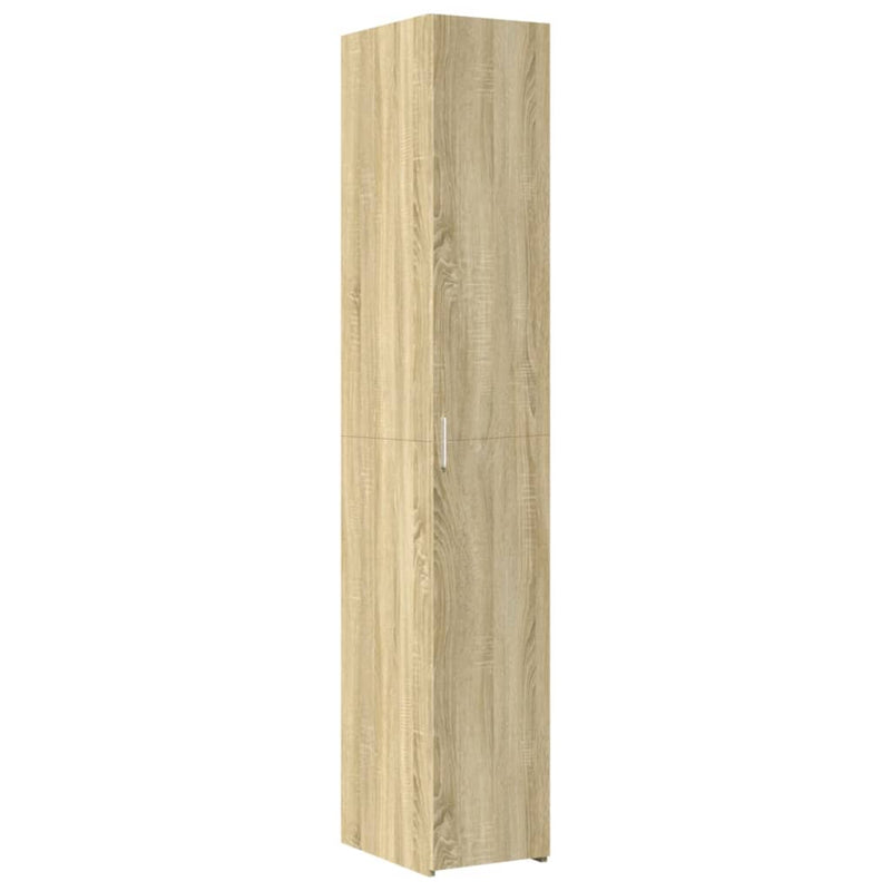 vidaXL sonoma tölgy szerelt fa vékony tárolószekrény 30x42,5x225 cm