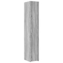 vidaXL szürke sonoma szerelt fa vékony tárolószekrény 30x42,5x225 cm