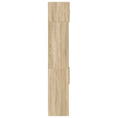 vidaXL sonoma tölgy szerelt fa vékony tárolószekrény 30x42,5x225 cm