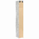 vidaXL betonszürke szerelt fa vékony tárolószekrény 30 x 42,5 x 225 cm