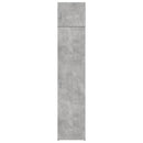 vidaXL betonszürke szerelt fa vékony tárolószekrény 45 x 42,5 x 225 cm