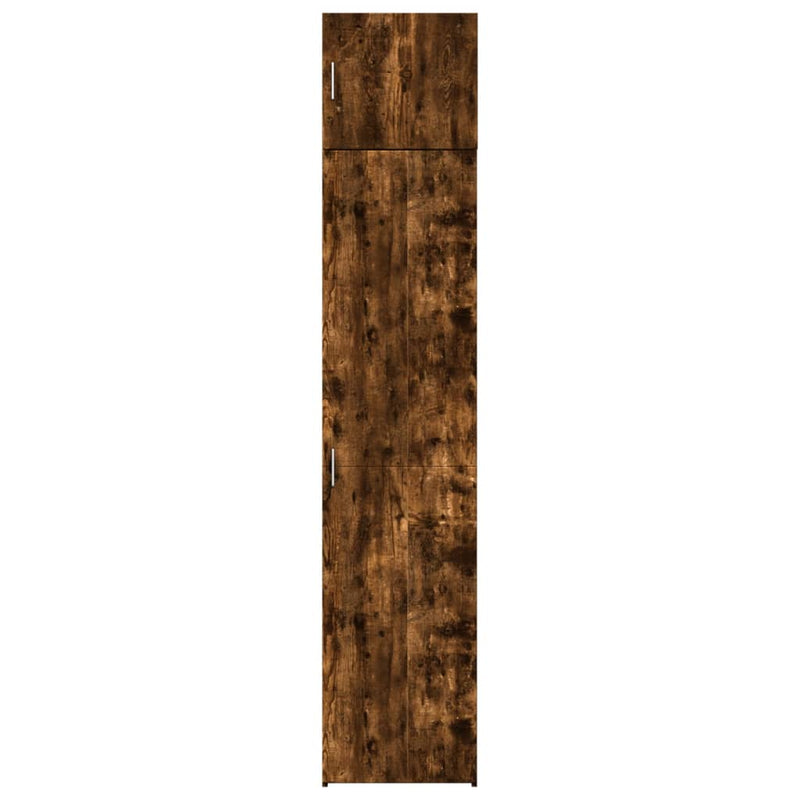 vidaXL füstös tölgy szerelt fa vékony tárolószekrény 45x42,5x225 cm