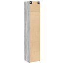 vidaXL szürke sonoma szerelt fa vékony tárolószekrény 45x42,5x225 cm