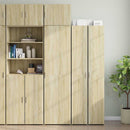 vidaXL sonoma tölgy szerelt fa vékony tárolószekrény 50x42,5x225 cm