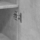 vidaXL betonszürke szerelt fa vékony tárolószekrény 50 x 42,5 x 225 cm