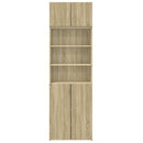 vidaXL sonoma tölgy színű szerelt fa tárolószekrény 70 x 42,5 x 225 cm