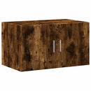 vidaXL füstös tölgy színű szerelt fa tárolószekrény 70 x 42,5 x 225 cm