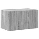 vidaXL szürke sonoma színű szerelt fa tárolószekrény 70x42,5x225 cm