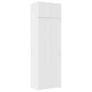 vidaXL fehér szerelt fa tárolószekrény 70 x 42,5 x 225 cm