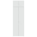 vidaXL fehér szerelt fa tárolószekrény 70 x 42,5 x 225 cm