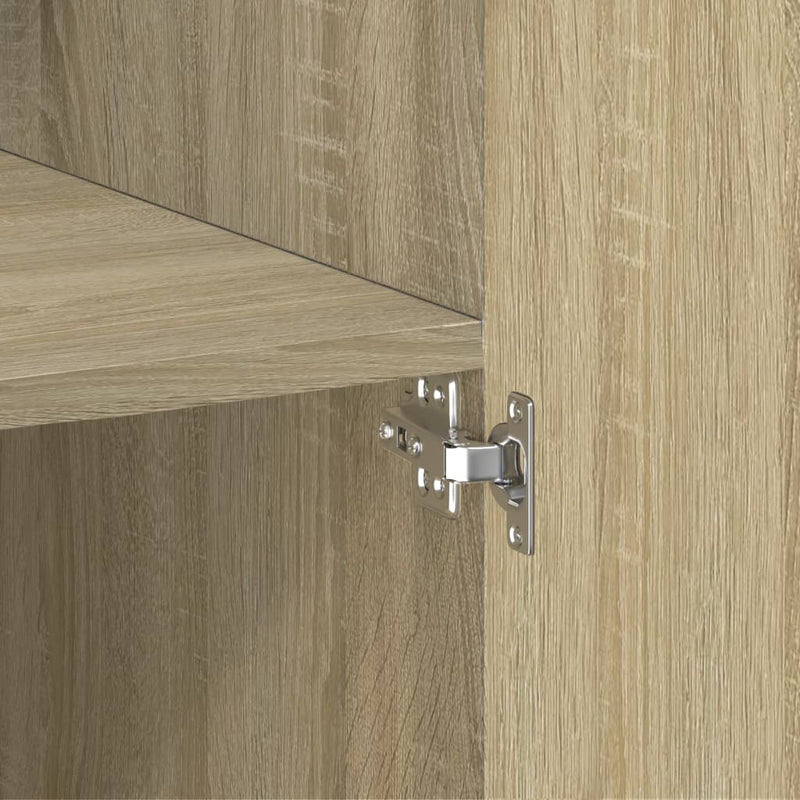 vidaXL sonoma tölgy szerelt fa tárolószekrény 70 x 42,5 x 225 cm