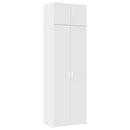 vidaXL fehér szerelt fa tárolószekrény 70 x 42,5 x 225 cm